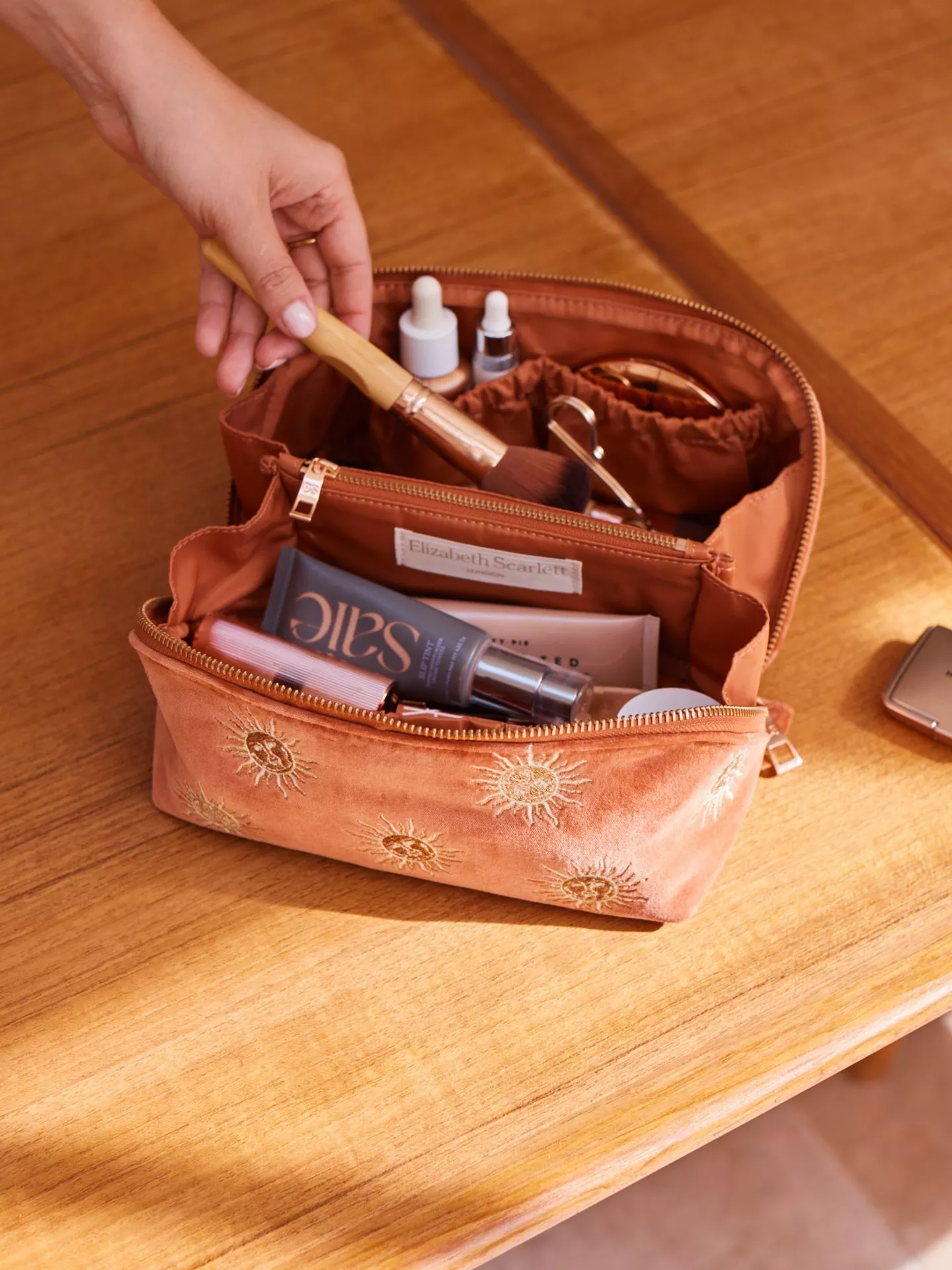 Sun Goddess Open Flat Makeup Bag - Image 7