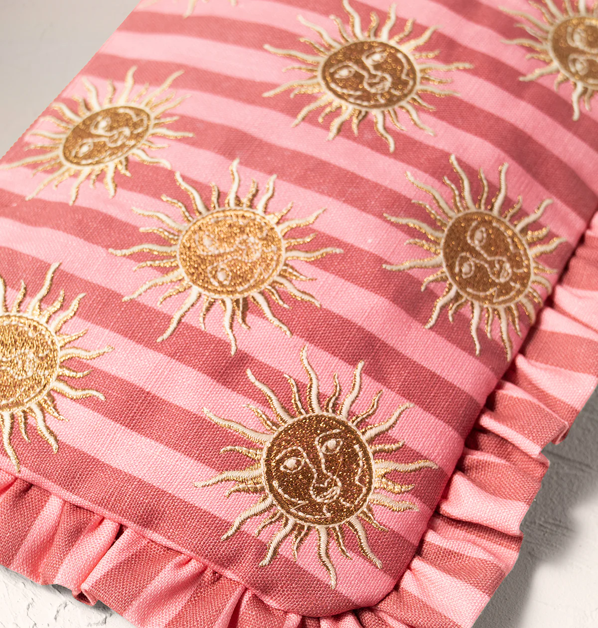 Sun Goddess Striped Frill Pouch - Image 3