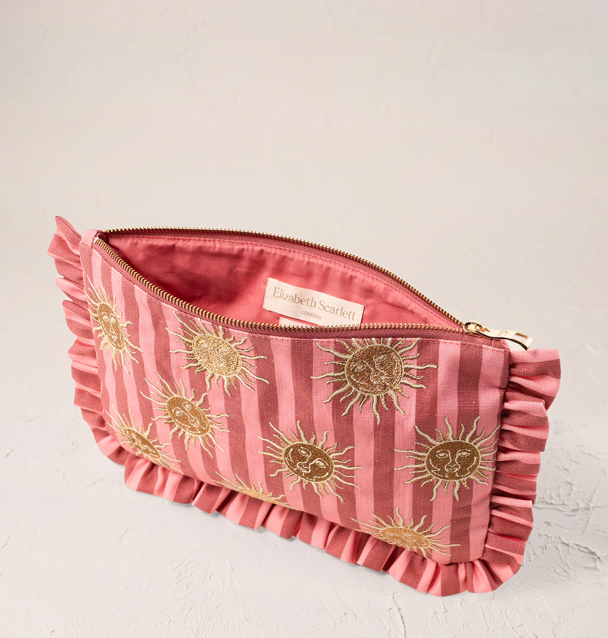 Sun Goddess Striped Frill Pouch - Image 4