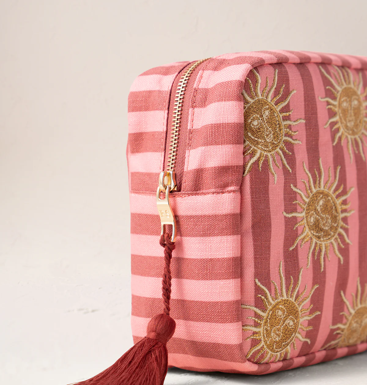 Sun Goddess Striped Wash Bag - Image 3