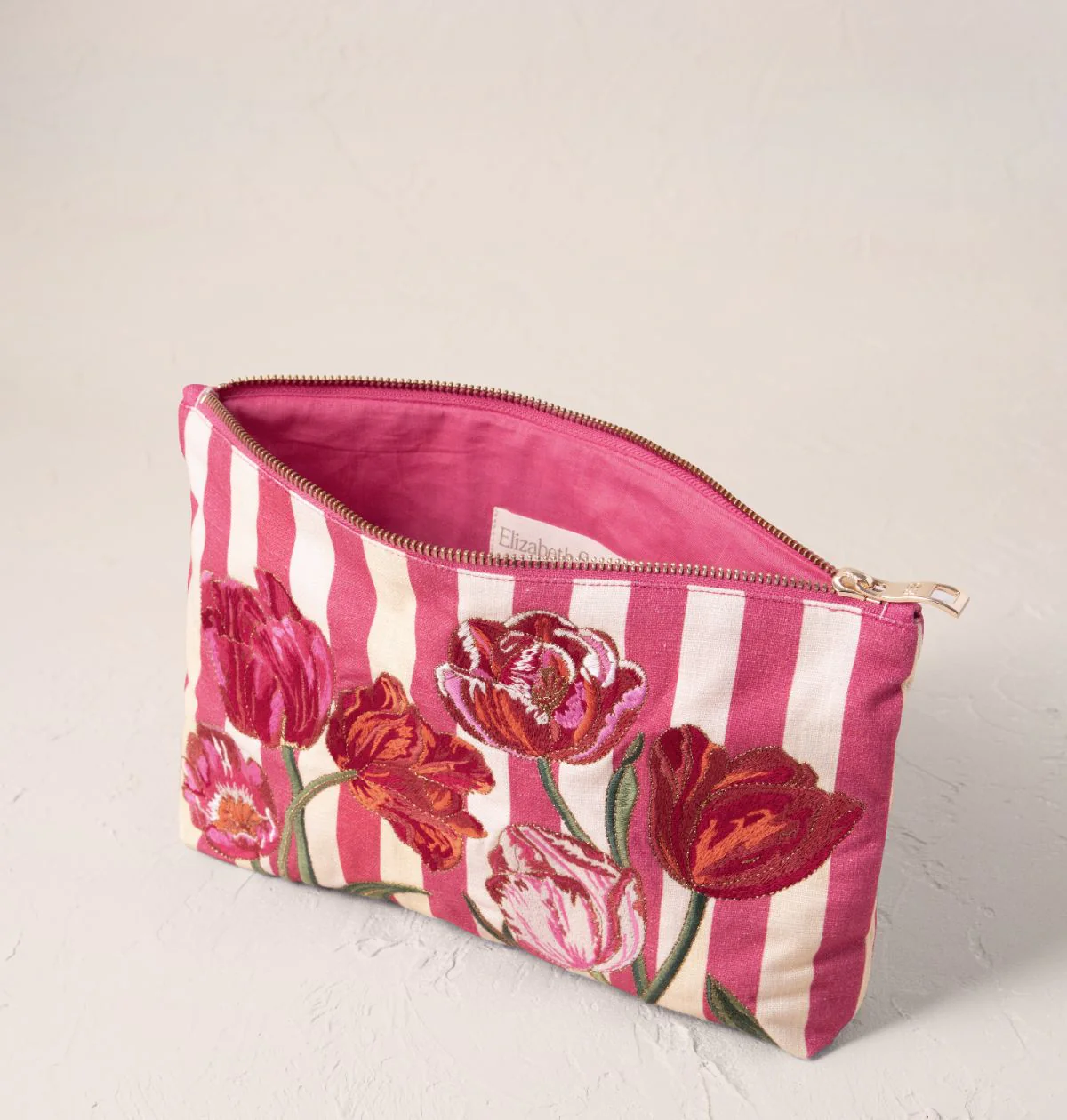 Tulip Stripe Printed Everyday Pouch - Image 3