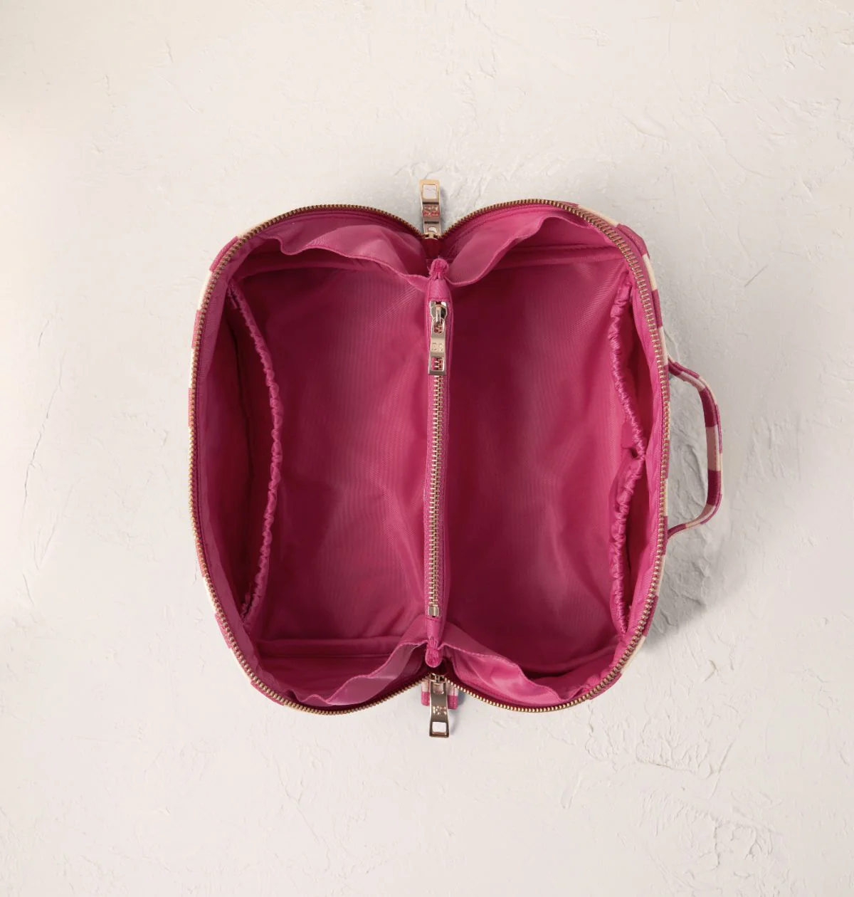 Tulip Stripe Printed Open Flat Makeup Bag - Image 4