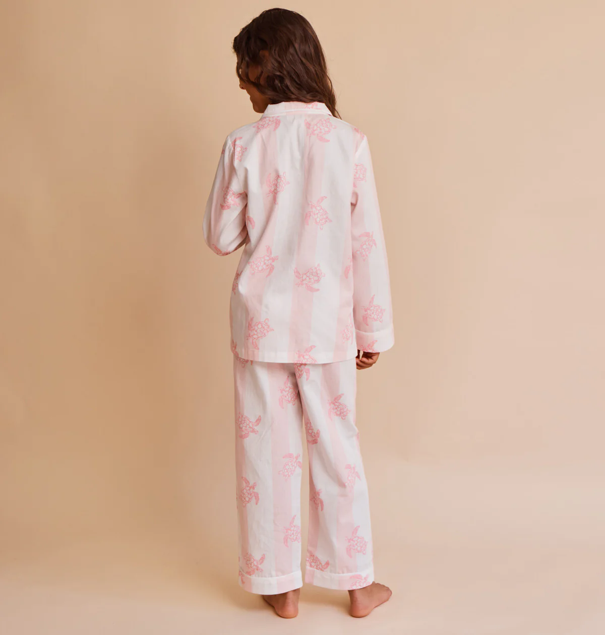 Kids' Cotton Sateen Turtle Pyjamas - Image 3