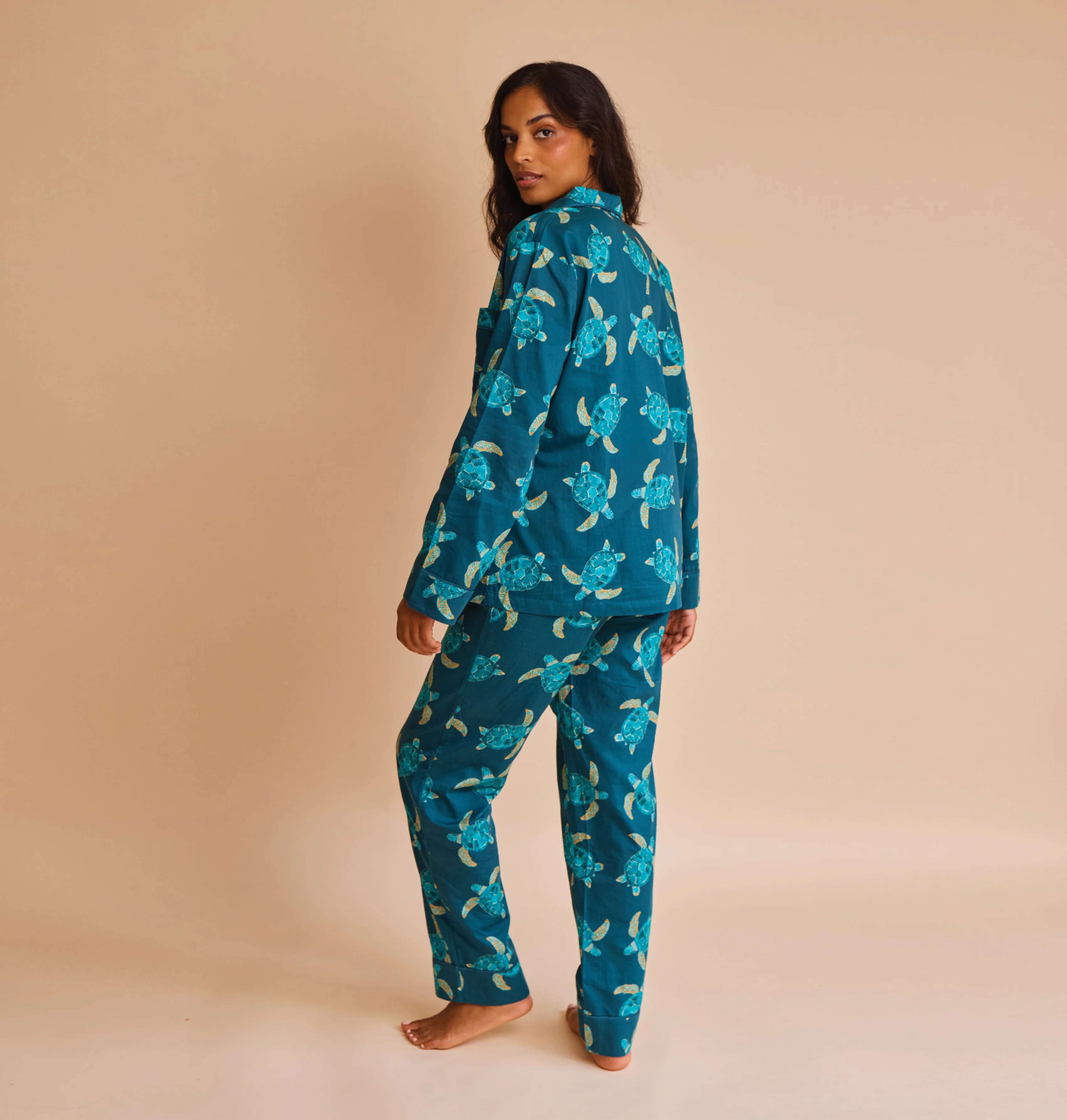 Cotton Sateen Turtle Pyjamas - Image 5