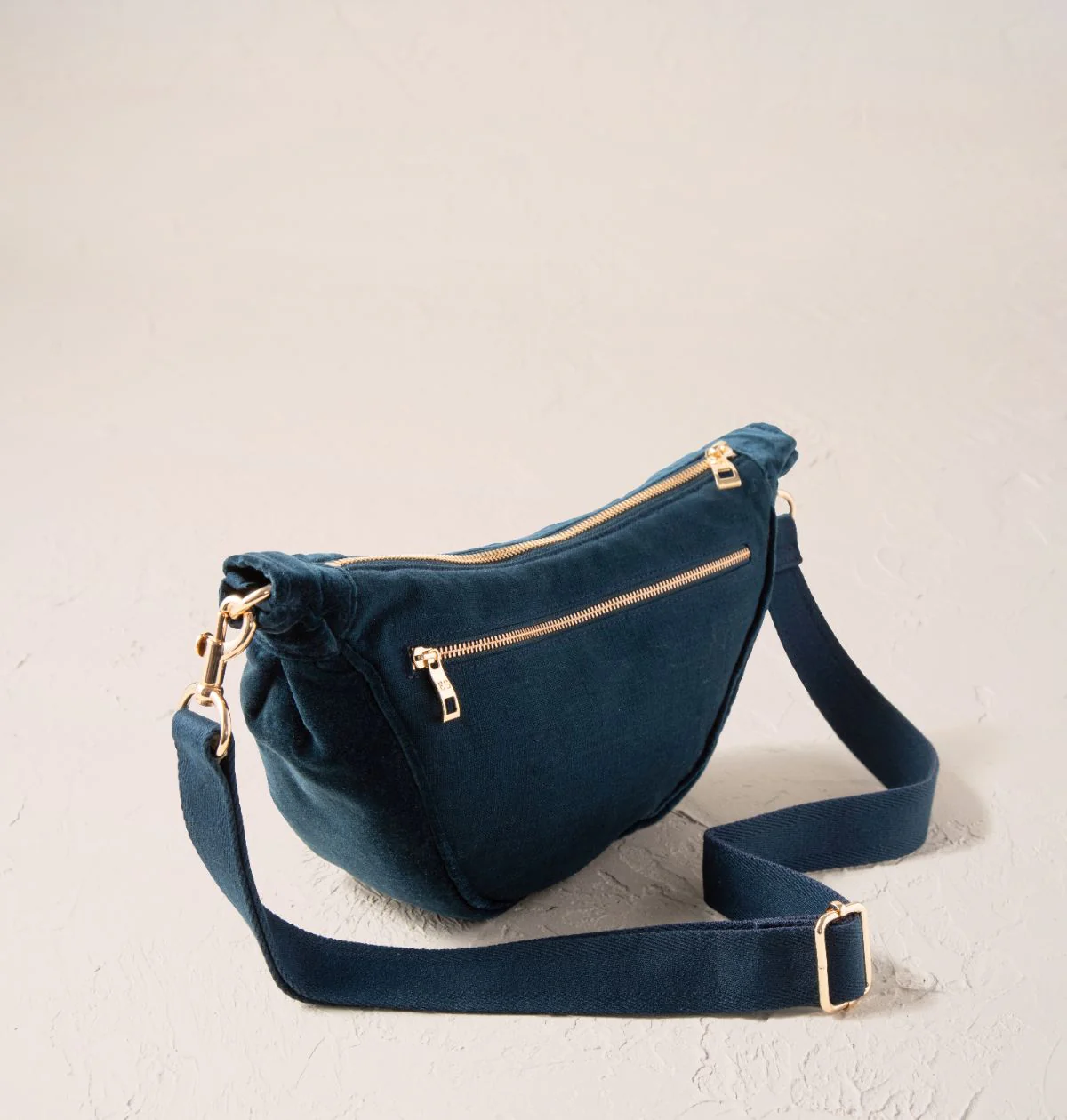 Wild Rose Velvet Crossbody Sling Bag - Image 4