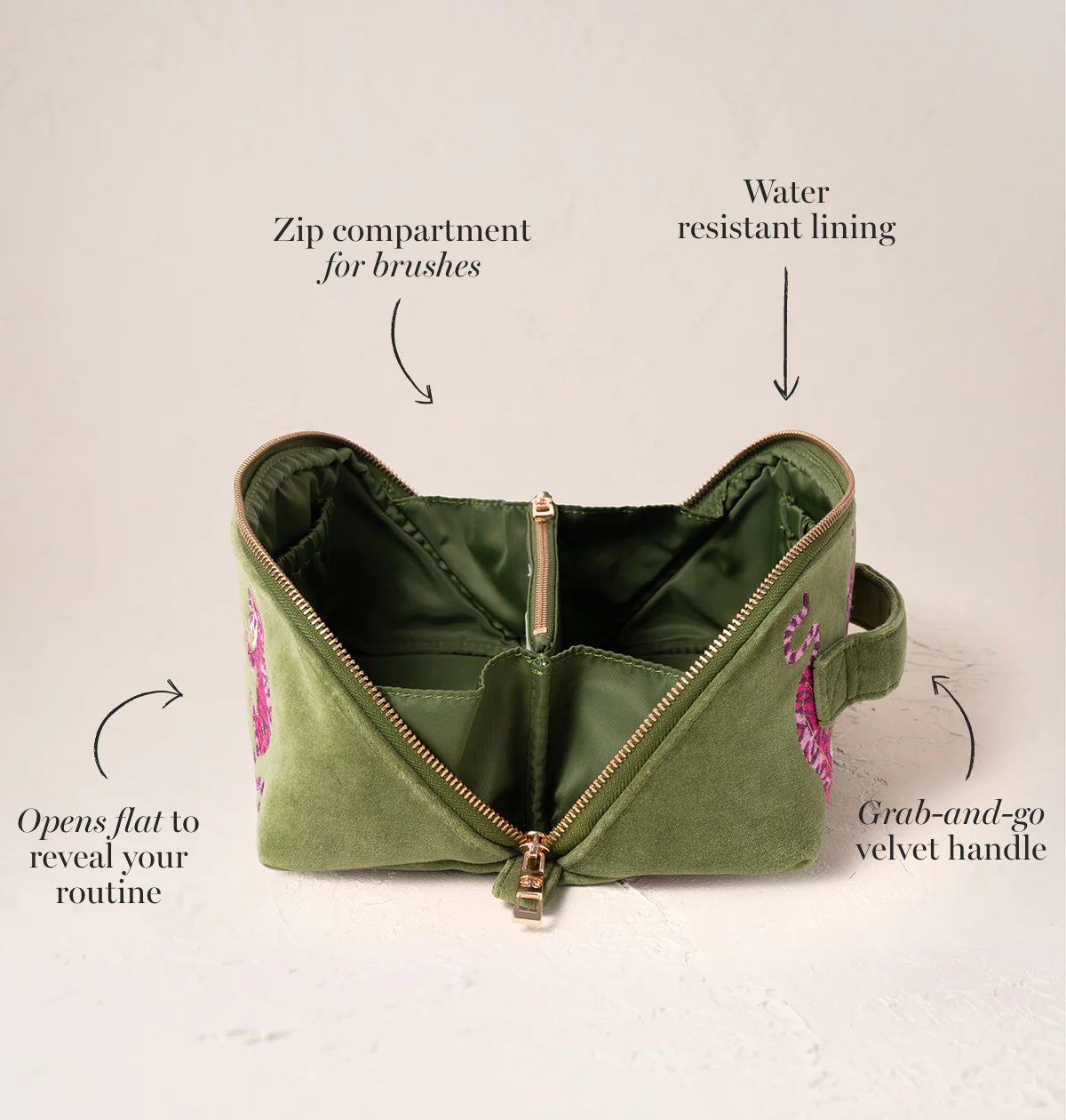 Wild Tiger Open Flat Makeup Bag - Image 2